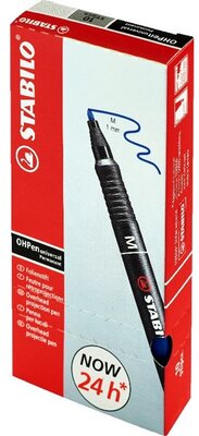 Stabilo OHPen 843"M" 10db/csomag kék permanent marker