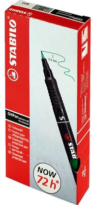 Stabilo OHPen 841"S" 10db/csomag zöld permanent marker