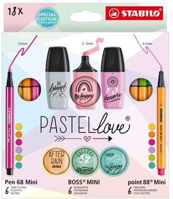 Stabilo MINI Pastellove 18 db-os készlet
