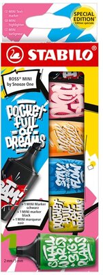 Stabilo BOSS MINI by Snooze One 6 db-os szövegkiemelő készlet