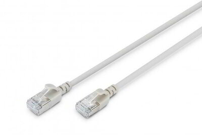 Assmann-DIGITUS CAT 6A F-FTP Slim patch kábel, 3m, szürke - DK-1632-A-030S