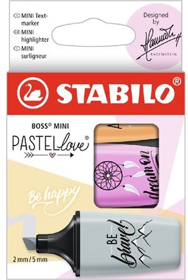 Stabilo BOSS MINI Pastellove 3 db/csomag vegyes színű szövegkiemelő