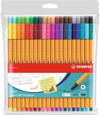Stabilo Point 88 40db-os vegyes színű tűfilc készlet