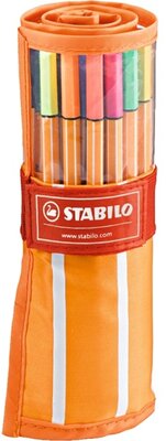 Stabilo Point neon neon 25+5db-os vegyes színű tűfilc készlet
