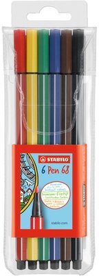 Stabilo Pen 68 6db-os vegyes színű rostirón készlet