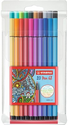 Stabilo Pen 68 20db-os vegyes színű filctoll készlet