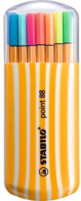 Stabilo Point 88 Zebrui neon 15+5db-os vegyes színű tűfilc készlet