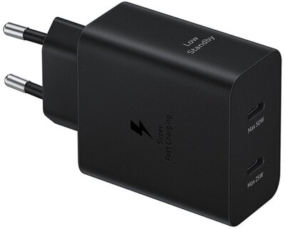 Samsung - 50W USB/Type-C fekete hálózati töltő + Type-C kábel - EP-T5020XBEGEU