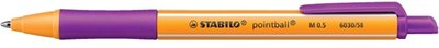 Stabilo pointball nyomógombos lila golyóstoll