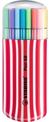 Stabilo Pen 68 Zebrui 20db-os piros filctoll készlet