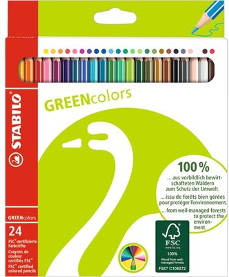 Stabilo Greencolors 24db-os színes ceruza készlet