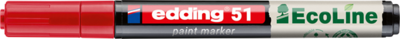 Edding 51 D10 piros lakkmarker