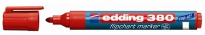 Edding 380 kerek hegyű piros flipchart marker