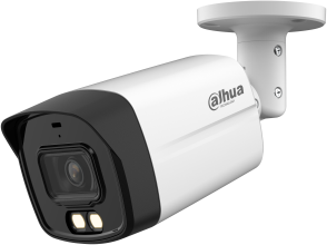 Dahua Analóg csőkamera - HAC-HFW1200TLM-IL-A (DualLight, 2MP,2,8mm,kültéri,IR+LED40m,ICR,IP67, DWDR,mikrofon,műanyag)
