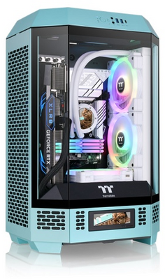 Thermaltake - The Tower 300 számítógépház - Turquoise - CA-1Y4-00SBWN-00