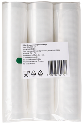 HKN Huslog Vákuumfólia 3 x 20 cm x 300 cm - AK-540134