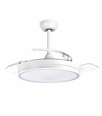 TOO - BORA mennyezeti ventilátor LED világítással, rejtett lapátokkal, ultra csendes BLDC motorral - FANC-150-30 W
