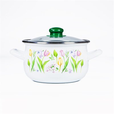 TOO BELLY TULIP 2,1 literes, 16cm átmérő, 11cm magasságú lábas (fazék) üveg fedővel