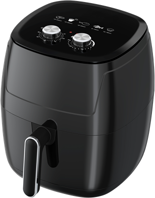 TOO AF-110B-1350 W fekete 5,2 L forrólevegős sütő (air fryer/airfryer)