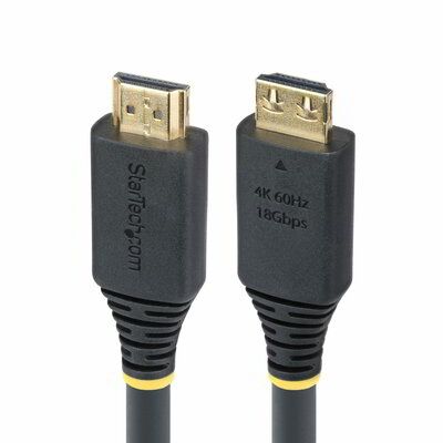 Startech - 6,1 m-es nagy sebességű HDMI kábel fogós csatlakozókkal, 4K 60Hz/1440p 144Hz - HDMI2-CABLE-GRIP-20F