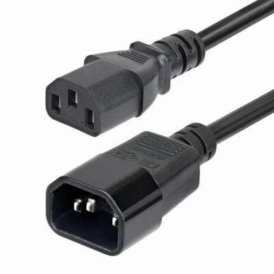 Startech - 4,5 m-es hálózati hosszabbító kábel, C14-C13 PDU tápkábel - PXTC13C141415FEU
