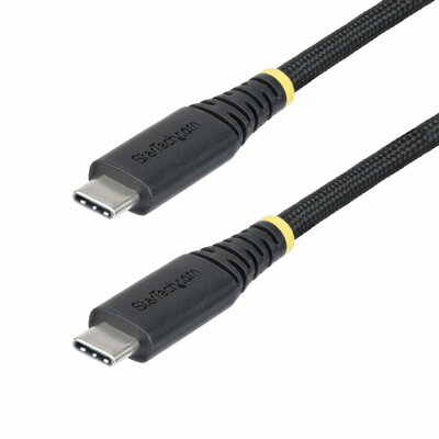 Startech - 3 m-es USB-C töltőkábel, 240 W (5 A) PD EPR, laptop töltőkábel, nejlon fonott - S2CEPR3M-USB-CABLE
