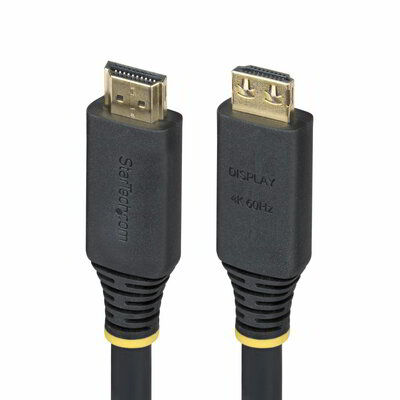Startech - 10,6 m-es aktív nagy sebességű HDMI kábel Grip csatlakozókkal, 4K 60Hz/1440p 144Hz - HDMI2-CABLE-GRIP-35F