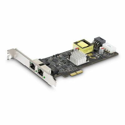 Startech - 2 portos 2,5 Gbps NBASE-T PoE hálózati kártya, dupla Intel I225-V, 802.3af/at PoE+ több gigabites hálózati kártya - PR22GIP-NETWORK-CARD