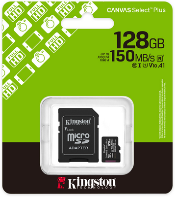 KINGSTON - MICROSDXC Canvas Select Plus (GEN 3) 128GB - SDCS3/128GB
