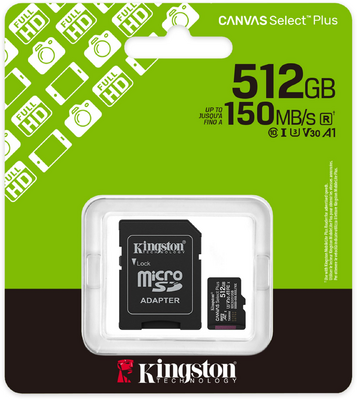 KINGSTON - MICROSDXC Canvas Select Plus (GEN 3) 512GB - SDCS3/512GB