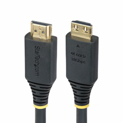 Startech - 3m-es nagy sebességű HDMI kábel Grip csatlakozókkal, 4K 60Hz/1440p 144Hz - HDMI2-CABLE-GRIP-10F