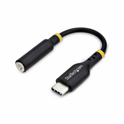 Startech - 12,7 cm-es USB-C - 3,5 mm-es TRRS fejhallgató/headset jack audio adapter - USBCAUDIO2