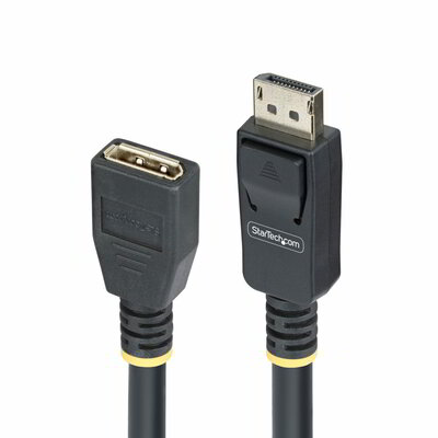 Startech - 3 m-es DisplayPort hosszabbítókábel, DP 1.4 monitorkábel, 8K 60Hz - 10F-DP14-EXTEND-CBL