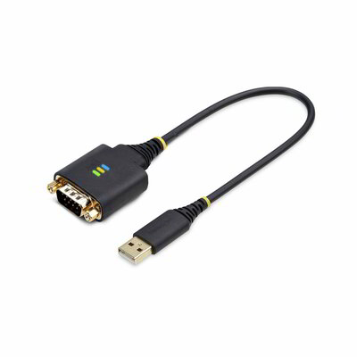 Startech - 30 cm-es USB-soros adapter, COM rögzítés, FTDI, USB-A - DB9 kábel, USB - RS232 - 1P1FFC-USB-SERIAL