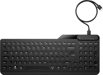 HP - 405 Multi-Device háttérvilágításos, vezetékes billentyűzet - 7N7C1AA#AKC