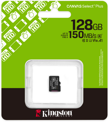 KINGSTON - MICROSDXC Canvas Select Plus (GEN 3) 128GB - SDCS3/128GBSP