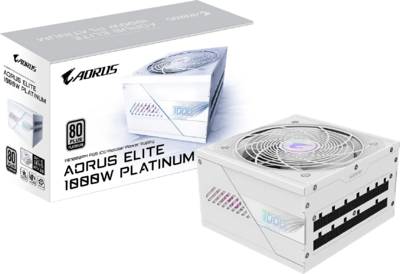 GIGABYTE - AORUS ELITE P1000W PCIe 5.0 ICE 80+ Platinum tápegység - GP-AE1000PM PG5 ICE