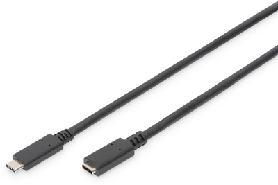 Assmann-DIGITUS USB Type-C hosszabbítókábel, C típusú - C típusú, 2m - AK-300210-020-S