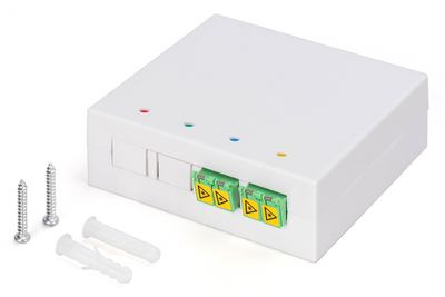 Assmann-DIGITUS FTTH ház 2 db LC/APC DX redőnycsatolóval - DN-931097