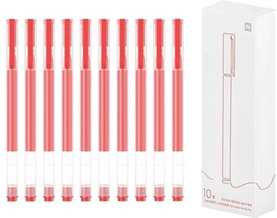 Xiaomi - High-capacity BHR8863GL 10-es csomag 0,5mm piros zselés toll - BHR8863GL