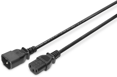 Assmann-DIGITUS tápkábel hosszabbító C14 - C13 M/F, 5.0m - AK-440201-050-S