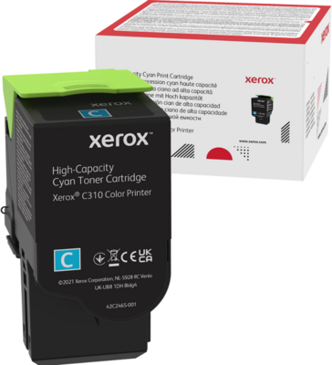 Xerox C310,C315 toner Cyan 5500 oldalra