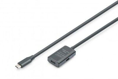 Assmann-DIGITUS Active USB 3.2 Gen1 5G hosszabbító kábel, USB-C - USB-C, 5m - DA-73108