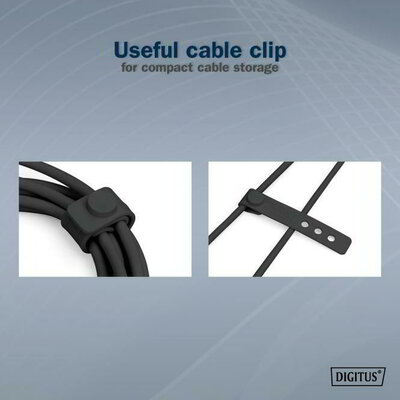 Assmann-DIGITUS USB-C szilikon csatlakozókábel, 0,5 m, fekete - AK-300340-005-S
