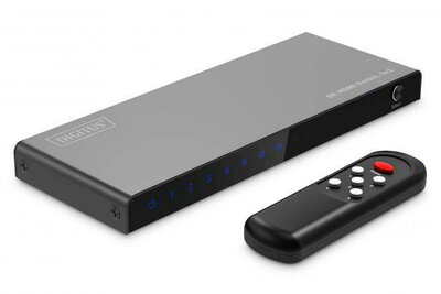 Assmann-DIGITUS 8K HDMI kapcsoló, 5x1 - DS-55334