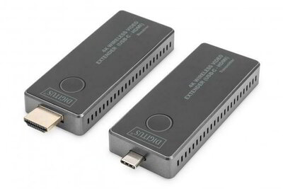 Assmann-DIGITUS 4K vezeték nélküli videóerősítő, 30 m (USB-C - HDMI) - DS-55324