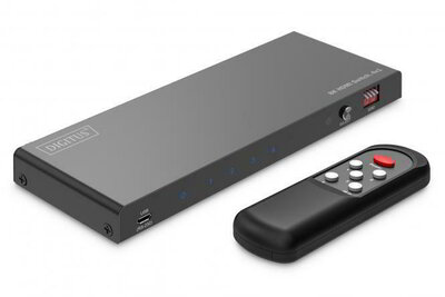 Assmann-DIGITUS 8K HDMI kapcsoló, 4x1 - DS-55335
