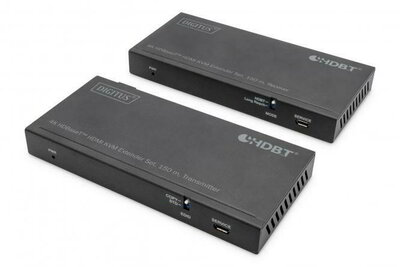 Assmann-DIGITUS 4K HDBaseT™ HDMI KVM bővítőkészlet, 150 m - "DS-55526