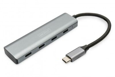 Assmann-DIGITUS USB-C 4 portos elosztó - DA-70246