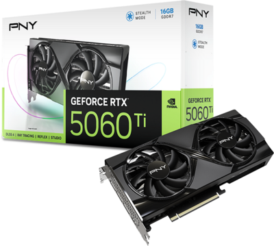 PNY RTX5060TI - 16GB Dual Fan - VCG5060T16DFXPB1